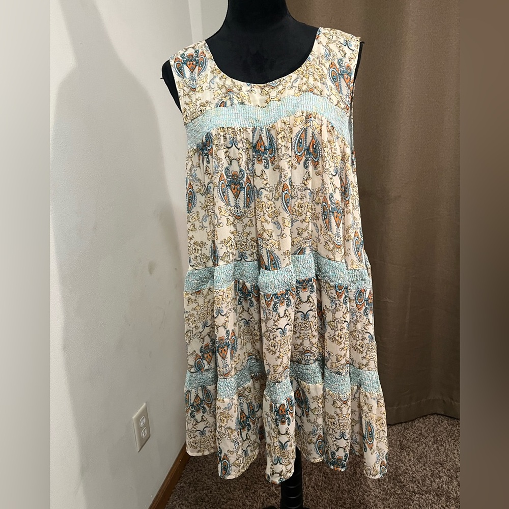 Paisley Vine Mini Dress